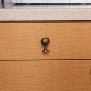Gold - Image 6 - Set of 6 Antique Gold Finish Cast Iron Wine Glass Decorative Cabinet Knobs and Drawer Pulls - Elegant 1.75
