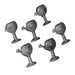 Silver - Image 1 - Antique Silver Finish Cast Iron Wine Glass Decorative Cabinet Knob Drawer Pulls Set of 6