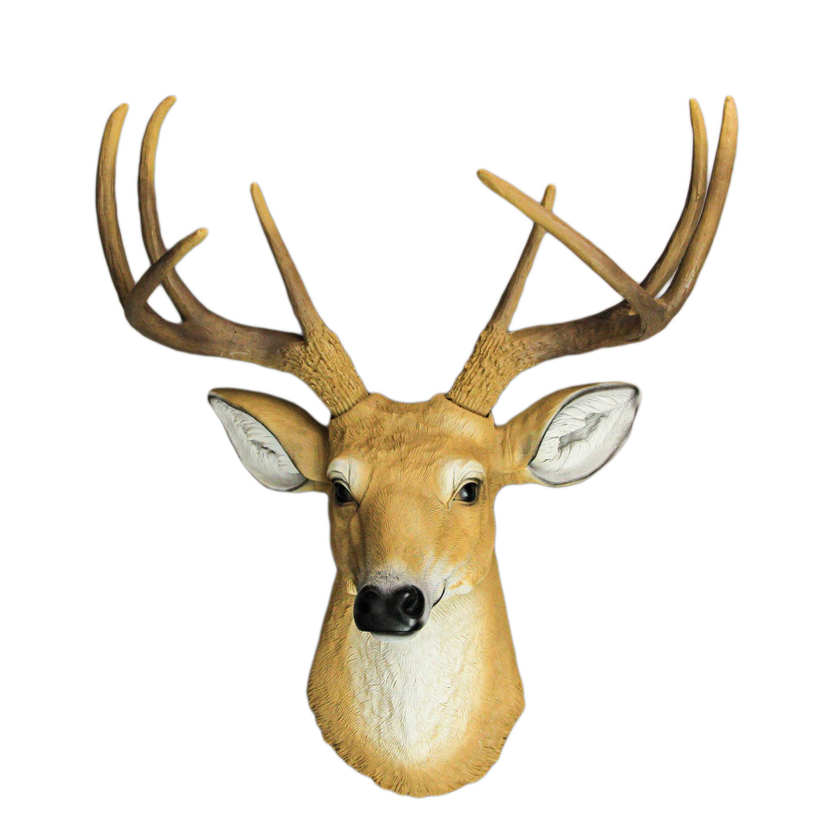 20 Inch 8-Point Buck Deer Head Bust Wall Mounted Home Decor — Zeckos