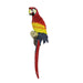 Scarlet Macaw Parrot Resin Wall Sculpture, 18 Inch Image 1