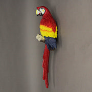 Scarlet Macaw Parrot Resin Wall Sculpture, 18 Inch Image 6