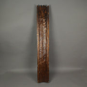 Set of 3 Tiki Mask Wall Sculptures, Brown Polynesian Wood, 40 Inch Image 4