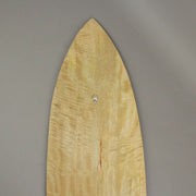 Flared Stripes - Image 4 - 39 Inch Hand Carved Painted Flared Stripes Wooden Surfboard Wall Hanging Decor