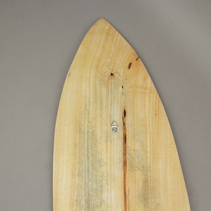 Light Stripes - Image 4 - 39 Inch Hand Carved Painted Light Stripes Wooden Surfboard Wall Hanging Decor