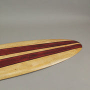 Dark Stripes - Image 3 - 39 Inch Hand Carved Painted Dark Stripes Wooden Surfboard Wall Hanging Decor