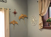 18in & 22in Set - Image 4 - Set of 2 Hand-Carved Natural Brown Wood Stingray Wall Hanging Sculptures - Coastal Manta Ray