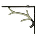 Off-white - Image 3 - Set of 2 Rustic Brown and White Cast Iron Deer Antler Decorative Shelf Brackets: Charming Wall Decor