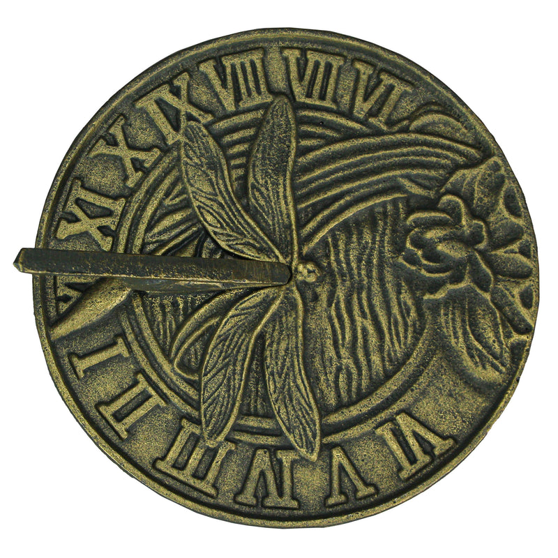 Green - Image 6 - 21-Inch Cast Iron Verdigris Dragonfly Sundial: A Unique Blend of Artistry and Functionality for Your