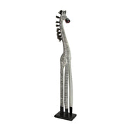 Zebra - Image 2 - Hand-Carved Black and White Wooden Zebra Statue: Exquisite Safari Art Sculpture - African Style Decor - 36
