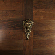Zeckos 10 Inch High Bronze Finish Cast Iron Lion Head Vintage Style Door Knocker - Easy To Install - A Classic Elegant