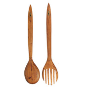 Fork and Spoon Wall Decor Set of 2, 36 Inch Hand-Carved Wood Image 7