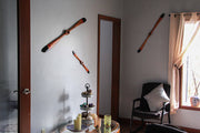 48in, 36in, & 24in Set - Image 4 - Vintage Aviation Charm: Set of 3 Hand-Carved Wooden Airplane Propeller Wall Sculptures for
