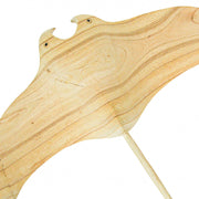 22 Inch - Image 7 - Hand-Carved Natural Brown Wood Stingray Wall Hanging Sculpture: Coastal Manta Ray Home Decor Art -