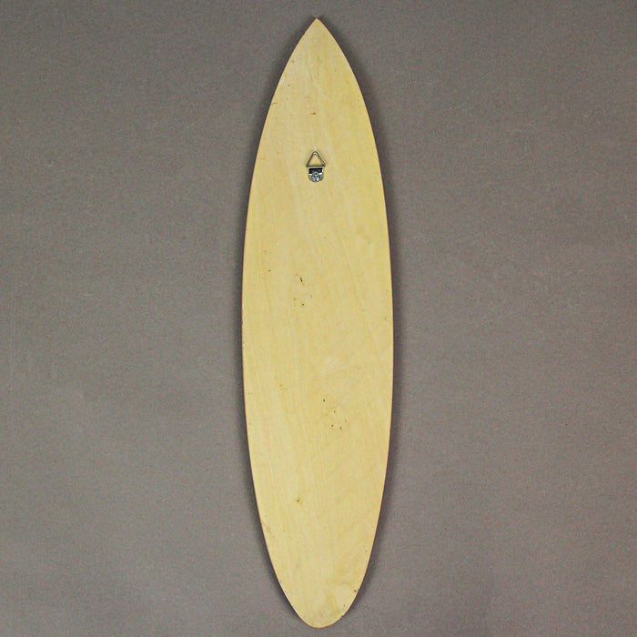 Multicolor - Image 3 - Set of 3 Handcrafted Wood Surfboard Wall Sculptures: Red, Blue, Brown Racing Stripes, Each 16 Inches