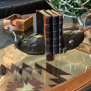 Zeckos Sperm Whale Bookends in 10 Inch Size, Set of 2 Bookends, Weathered Bronze Image 7