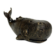 Zeckos Sperm Whale Bookends in 10 Inch Size, Set of 2 Bookends, Weathered Bronze Image 1