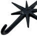 Black - Image 3 - Set of 3 Black Finish Cast Iron 8-Pointed Atomic Starburst Wall Hooks - Mid-Century Modern Elegance - Easy