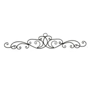 54-Inch Long Metal Wall Décor Art Scroll Hanging - Antique Bronze Finish Decorative Arch for Doors, Windows & More. Elevate