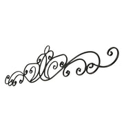 54-Inch Long Metal Wall Décor Art Scroll Hanging - Antique Bronze Finish Decorative Arch for Doors, Windows & More. Elevate