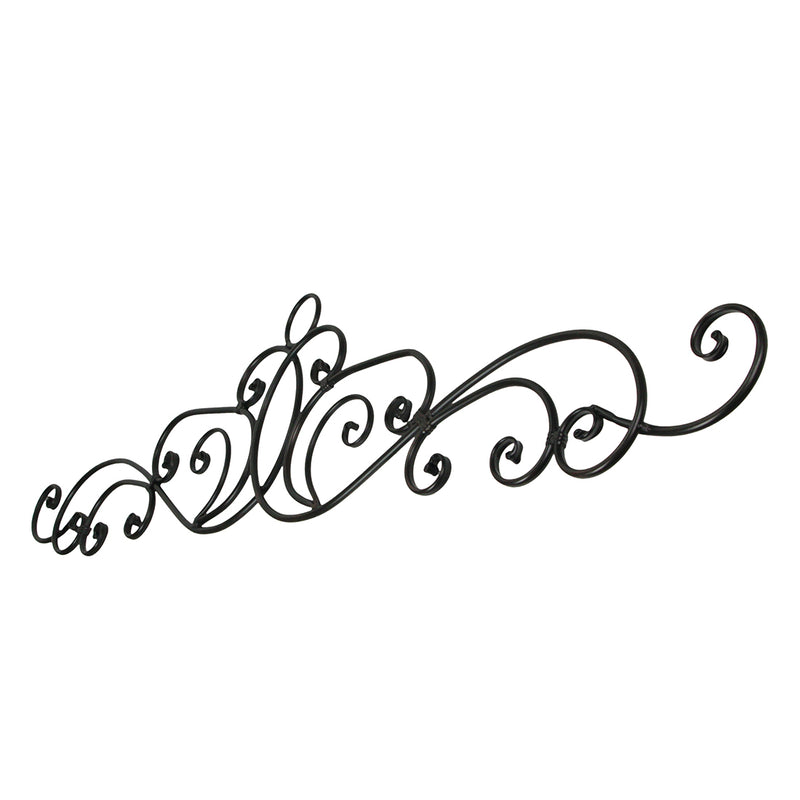 54-Inch Long Metal Wall Décor Art Scroll Hanging - Antique Bronze Finish Decorative Arch for Doors, Windows & More. Elevate