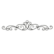 54-Inch Long Metal Wall Décor Art Scroll Hanging - Antique Bronze Finish Decorative Arch for Doors, Windows & More. Elevate