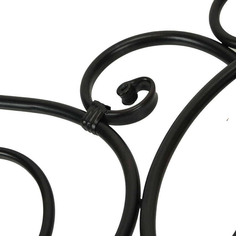 54-Inch Long Metal Wall Décor Art Scroll Hanging - Antique Bronze Finish Decorative Arch for Doors, Windows & More. Elevate