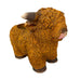 Light Brown - Image 1 - Zeckos Highland Cow Planter, Brown Painted Magnesium Oxide Animal-Shaped Freestanding Planter, 12
