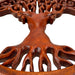 Hand Carved Mahogany Tree Of Life Wood Wall Plaque - 11.5 Inches in Diameter - Boho Style Image 5