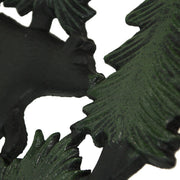 Multicolored - Image 7 - Cast Iron Black Bears in Forest Indoor / Outdoor Decorative Wall Hanging 12 Inches in Diameter -