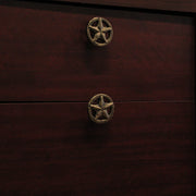 Drawer Pulls Set of 12 Western Star Cast Iron Knobs, 2 Inch Antique Gold Image 7