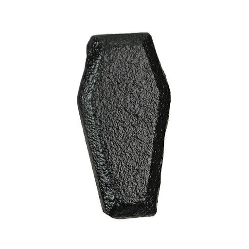 Set of 6 Gothic Coffin Drawer Pulls, 2.5 Inch Black Cast Iron Image 1