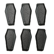 Set of 6 Gothic Coffin Drawer Pulls, 2.5 Inch Black Cast Iron Image 9
