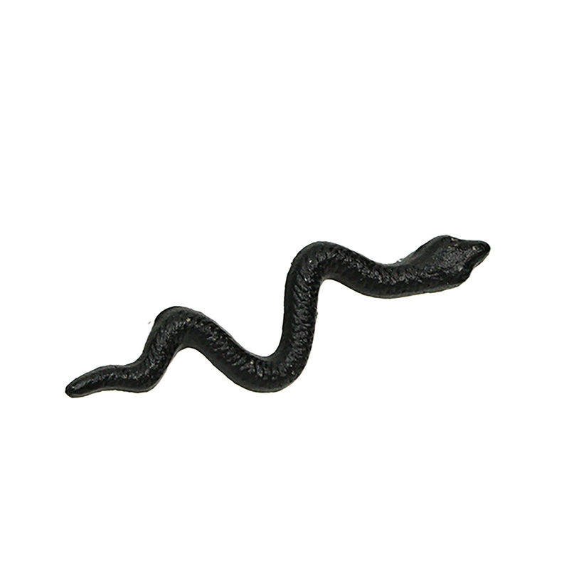 Black - Image 1 - Set of 6 Snake Drawer Pulls, 6 Inch Cast Iron, Black