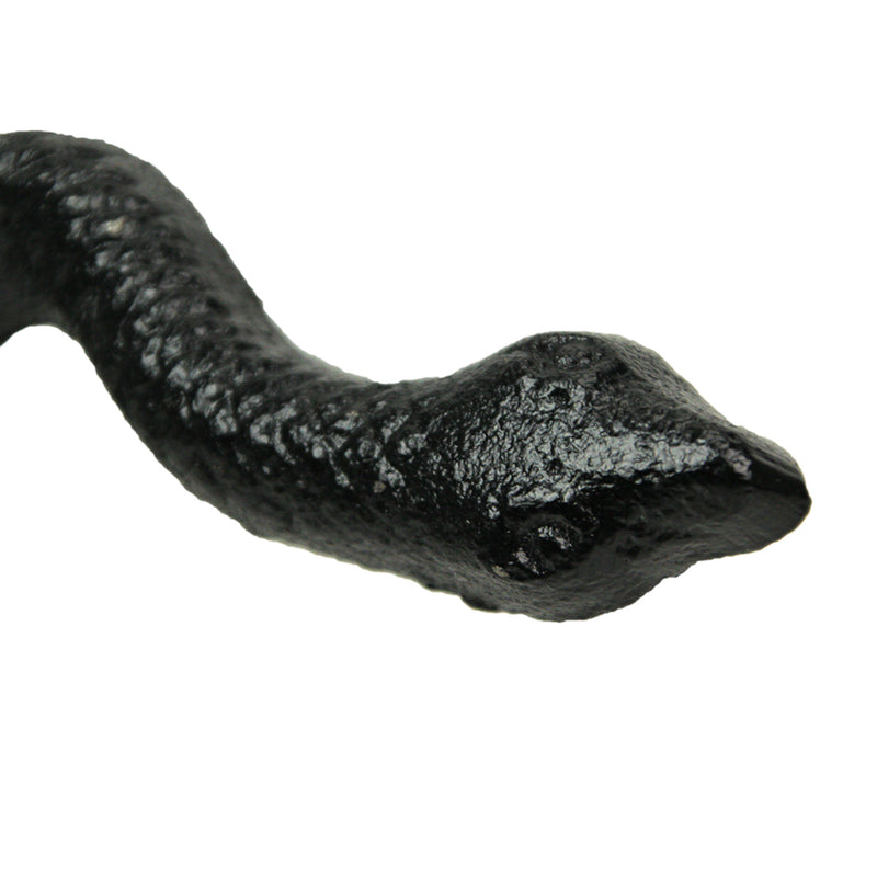 Black - Image 3 - Set of 6 Snake Drawer Pulls, 6 Inch Cast Iron, Black