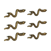 Gold - Image 2 - Set of 6 Snake Drawer Pulls, 6 Inch Cast Iron, Antique Gold