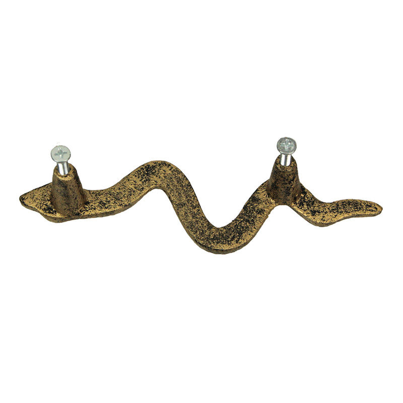 Gold - Image 4 - Set of 6 Snake Drawer Pulls, 6 Inch Cast Iron, Antique Gold