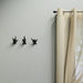 Black - Image 4 - Set of 3 Brown Cast Iron Hand Gesture Wall Hooks: Playful Key or Towel Hangers with Rock-On, ASL I Love