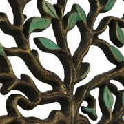 Tree of Life - Green - Image 6 - Green / Bronze Finish Cast Iron Tree of Life Decorative Wall-Mounted Garden Hose Hanger -