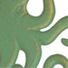 Cast Iron Octopus Trivet – Verdigris Finish, Bronze Accents, 7.75" Diameter, Heat-Resistant and Durable Kitchen Décor,