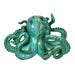 Aqua Green Octopus Bookends Set of 2 – Coastal Nautical Polyresin Wall Decor for Bookshelves, Office, Bedroom, Living Room,