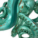 Aqua Green Octopus Bookends Set of 2 – Coastal Nautical Polyresin Wall Decor for Bookshelves, Office, Bedroom, Living Room,