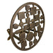 MCM Circles & Squares - Bronze - Image 1 - Mid-Century Modern Cast Iron Circles & Squares Hose Holder – Bronze Finish,