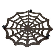 Cast Iron Trivet, Spider Web 8 Inch Bronze Gothic Hot Pad Image 7