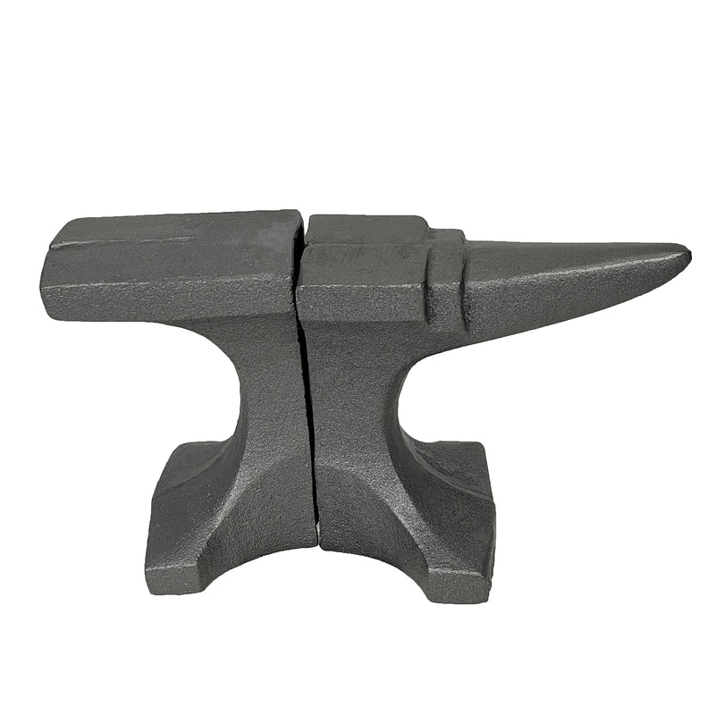 Cast Iron Anvil Bookends Set of 2 - 8" L x 4.5" H x 3.25" D - Rustic Grey Book Holders for Home or Office Décor - Industrial