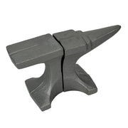 Cast Iron Anvil Bookends Set of 2 - 8" L x 4.5" H x 3.25" D - Rustic Grey Book Holders for Home or Office Décor - Industrial