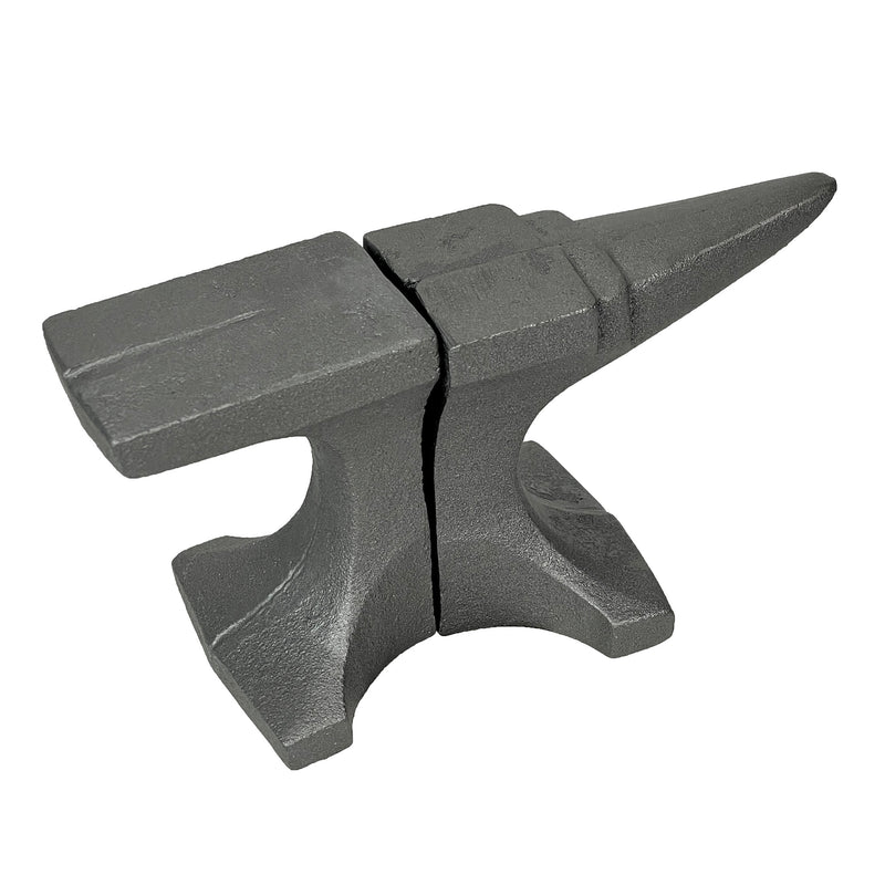 Cast Iron Anvil Bookends Set of 2 - 8" L x 4.5" H x 3.25" D - Rustic Grey Book Holders for Home or Office Décor - Industrial