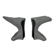 Cast Iron Anvil Bookends Set of 2 - 8" L x 4.5" H x 3.25" D - Rustic Grey Book Holders for Home or Office Décor - Industrial