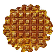 Belgian Waffle - Image 1 - Belgian Waffle Cast Iron Metal Trivet – 8.25" Round Kitchen Plaque, Durable Heat-Resistant Brown &