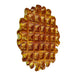 Belgian Waffle - Image 2 - Belgian Waffle Cast Iron Metal Trivet – 8.25" Round Kitchen Plaque, Durable Heat-Resistant Brown &