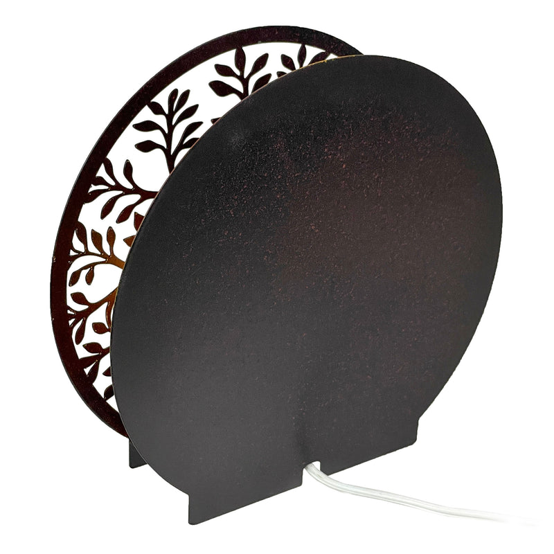 Tree of Life - Metal - Image 3 - Tree of Life Accent Lamp, 8 Inch Black Metal Amber Backlight